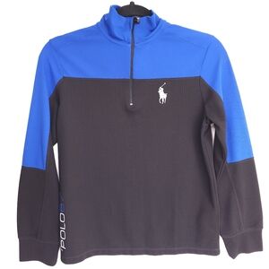 Boys Medium 14 - 16 Polo Ralph Lauren Quarter Zip-Up Polyester Track Jacket